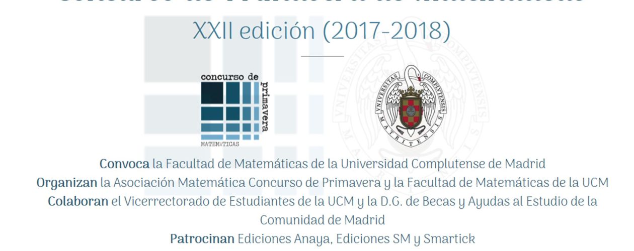 Concurso primavera MATEMÁTICAS